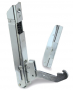 Fixed fulcrum hidden cam hinge for door weights from 13 kg. to 20 kg